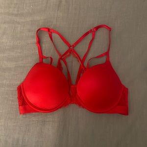 Red Victoria Secret Push Up Bra